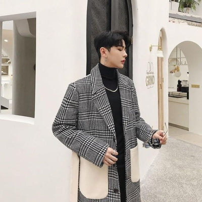 Veste Longue Coréenne Homme Bicolore | MJ FRANKO