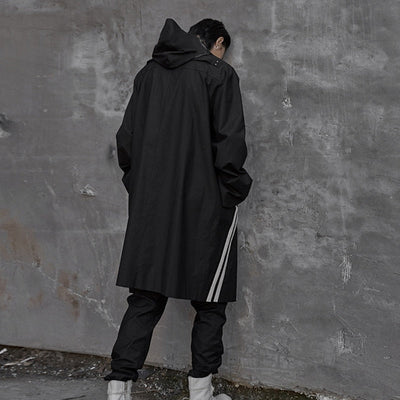 Veste Longue Avec Bandes Homme