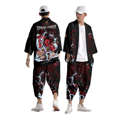 Veste Kimono et Pantalon Taureau Rouge | MJ FRANKO