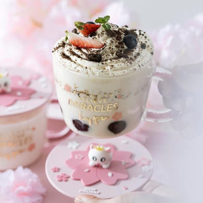 Tasse en Verre Kawaii Sakura | MJ FRANKO
