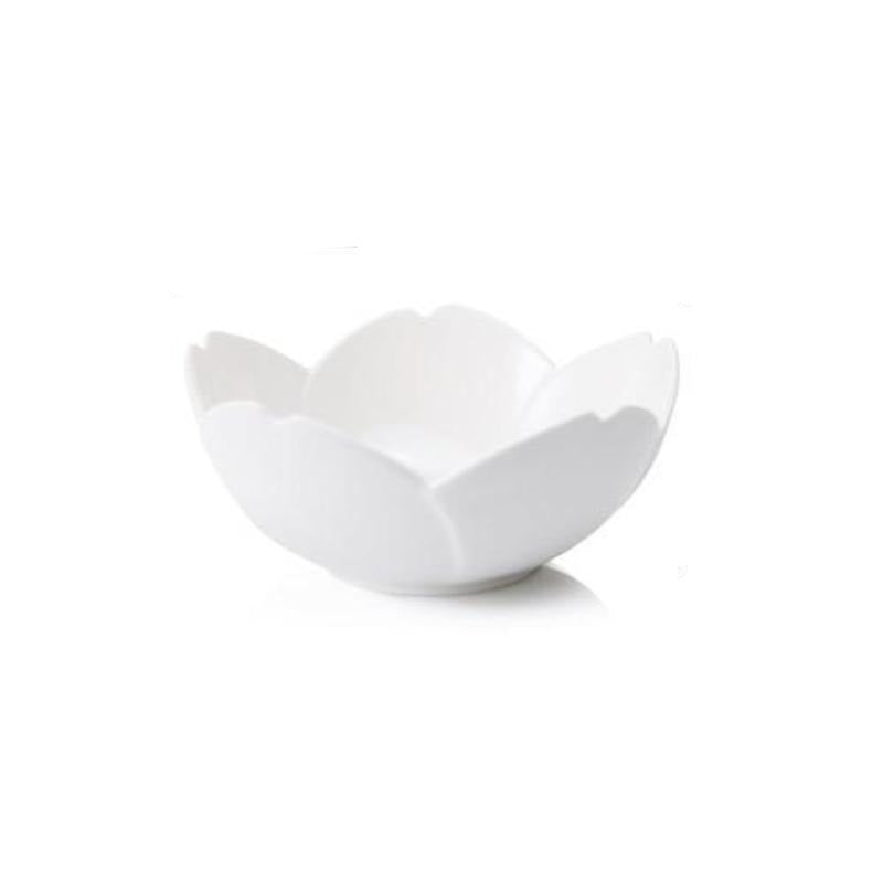 Vaisselle Forme Fleur de Cerisier Blanc