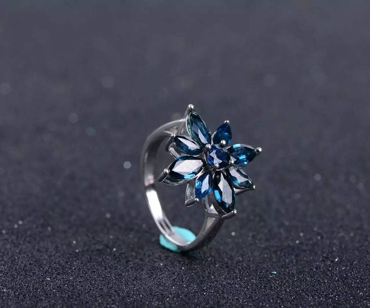 Bague Fleur Argent | MJ FRANKO