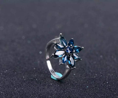 Bague Fleur Argent | MJ FRANKO