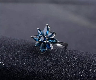 Bague Fleur Argent | MJ FRANKO