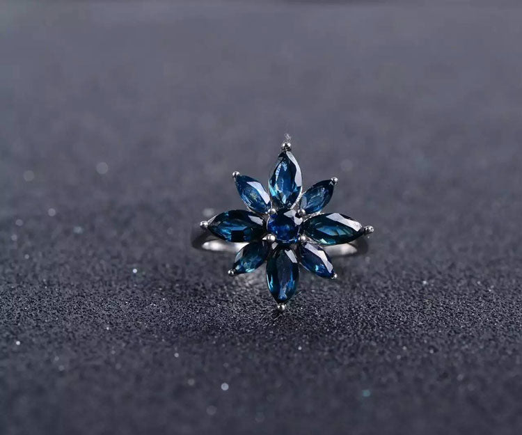 Bague Fleur Argent | MJ FRANKO