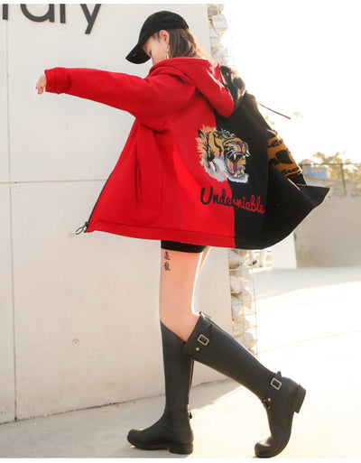 Sweat Bicolore Tigre Japonais | MJ FRANKO