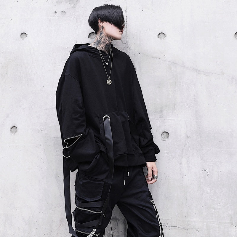 Sweat Streetwear Avec Fermeture Éclair