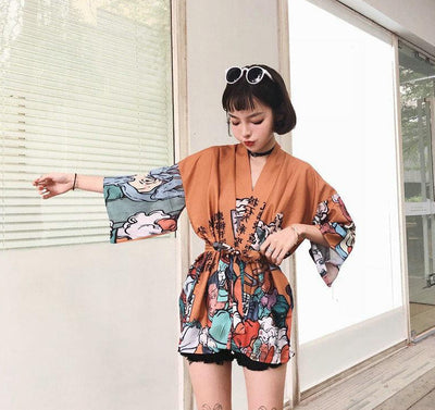 Veste Kimono Femme Coloré | MJ FRANKO