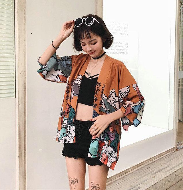 Veste Kimono Femme Coloré | MJ FRANKO