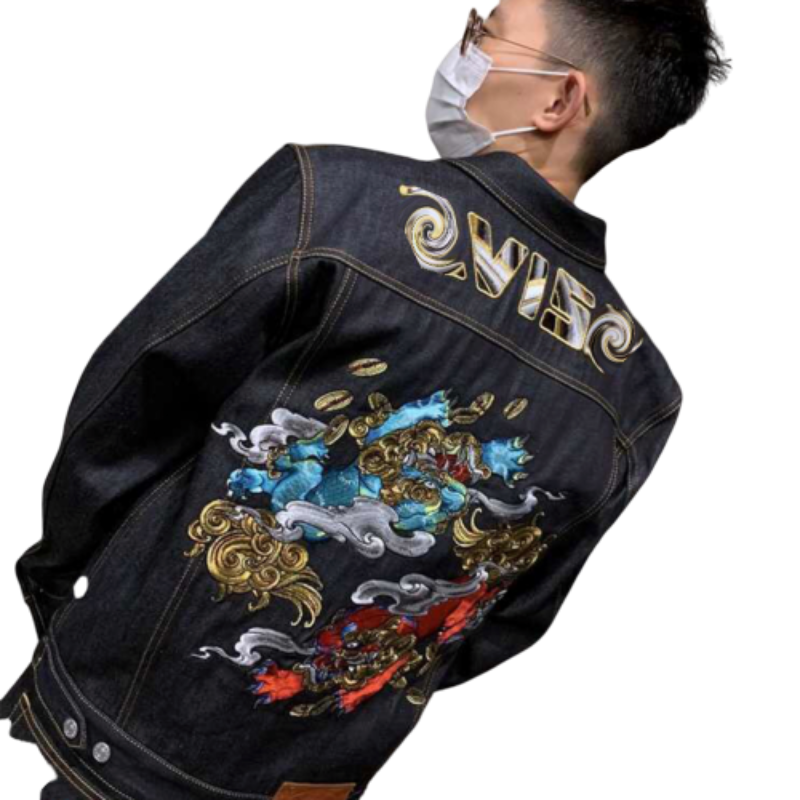 Veste en Jean Avec Broderie Homme | MJ FRANKO