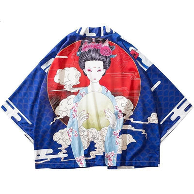 Veste Kimono Avec Femme Japonaise | MJ FRANKO